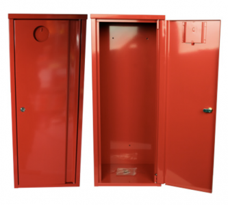 Preview: Stahlblechschutzschrank Feuerlöscher Schrank für 6-12kg Feuerlöscher Schloss + Scheibe